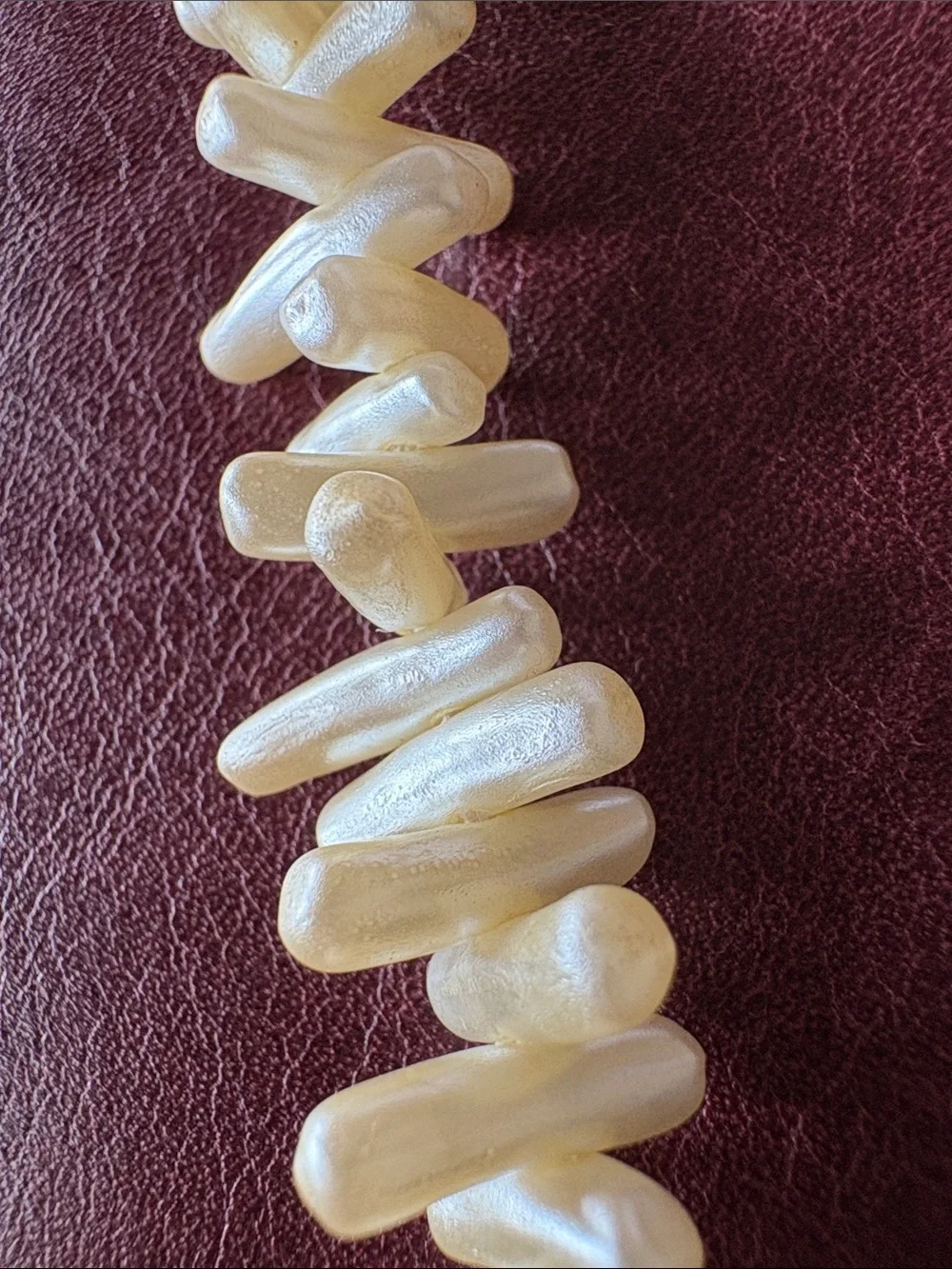 Estate Sale! Elegant Napier Simulated White Stick Pearl 24-inch Necklace